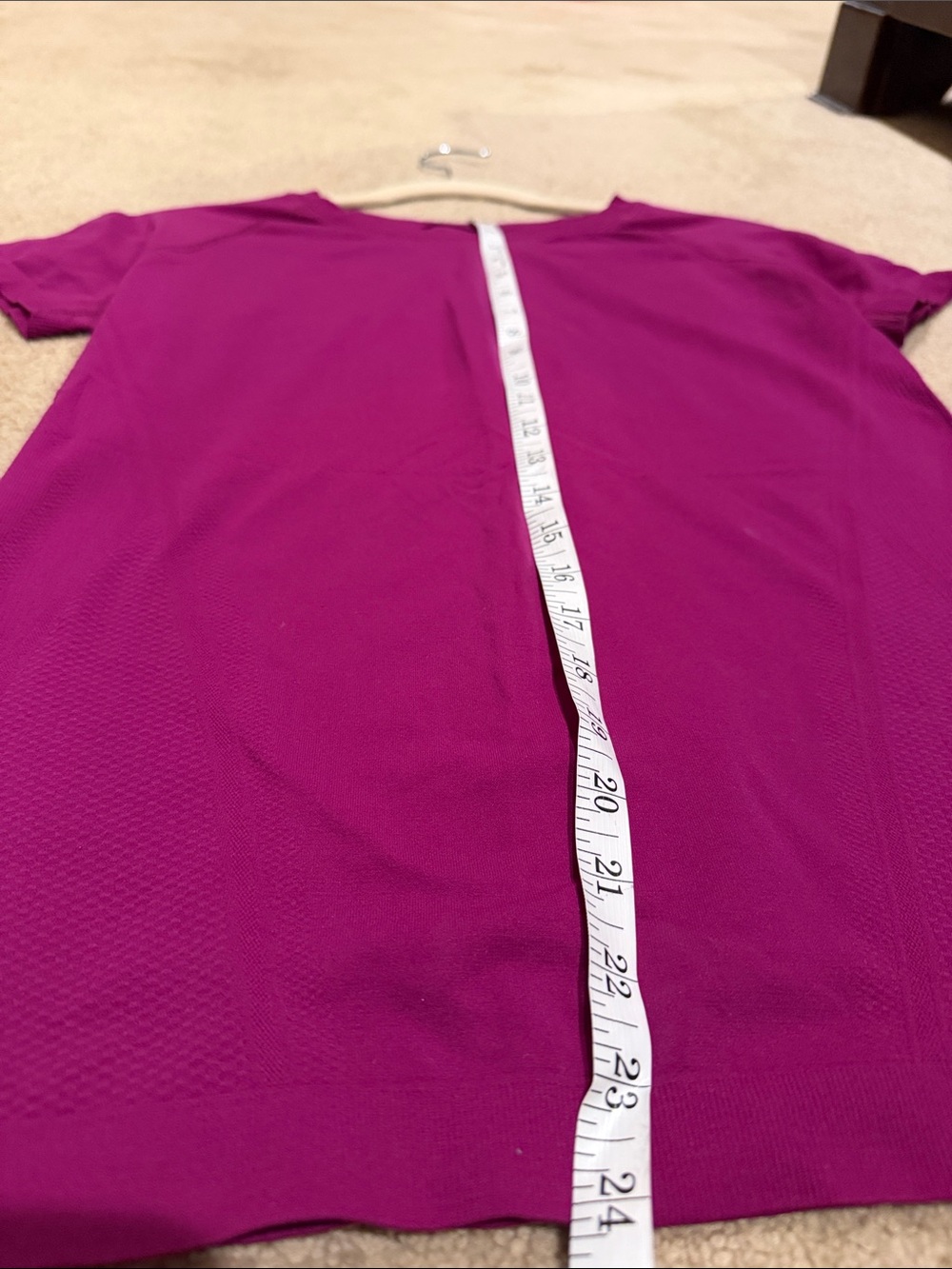 Athleta Short Sleeve Performance Tee - Magenta - Picture 3 of 5